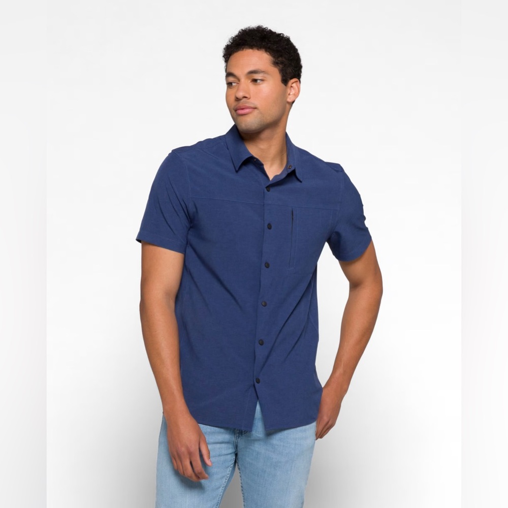 01.Algo Garnet Modern Hike Short Sleeve Shirt,NWT